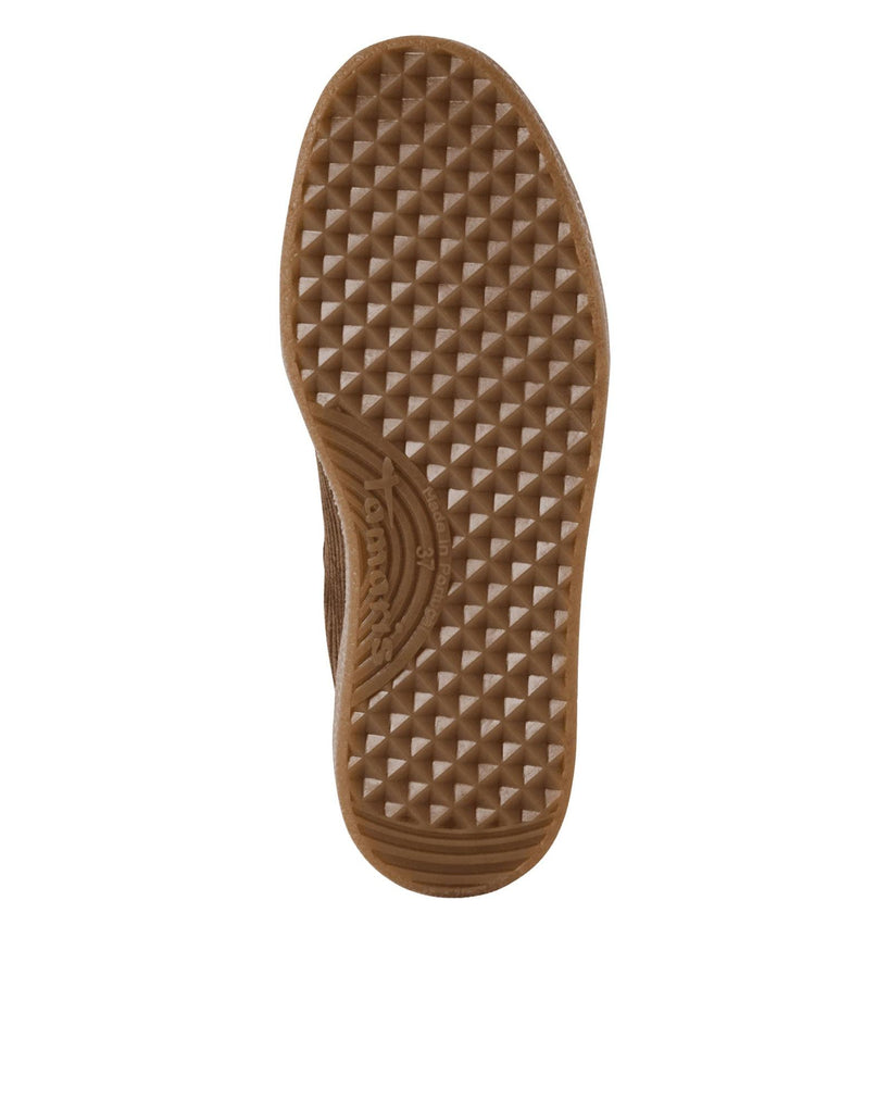 Olive cord leather trainer – timeless women’s fashion from C&K, an independent lifestyle store in Settle, North Yorkshire.