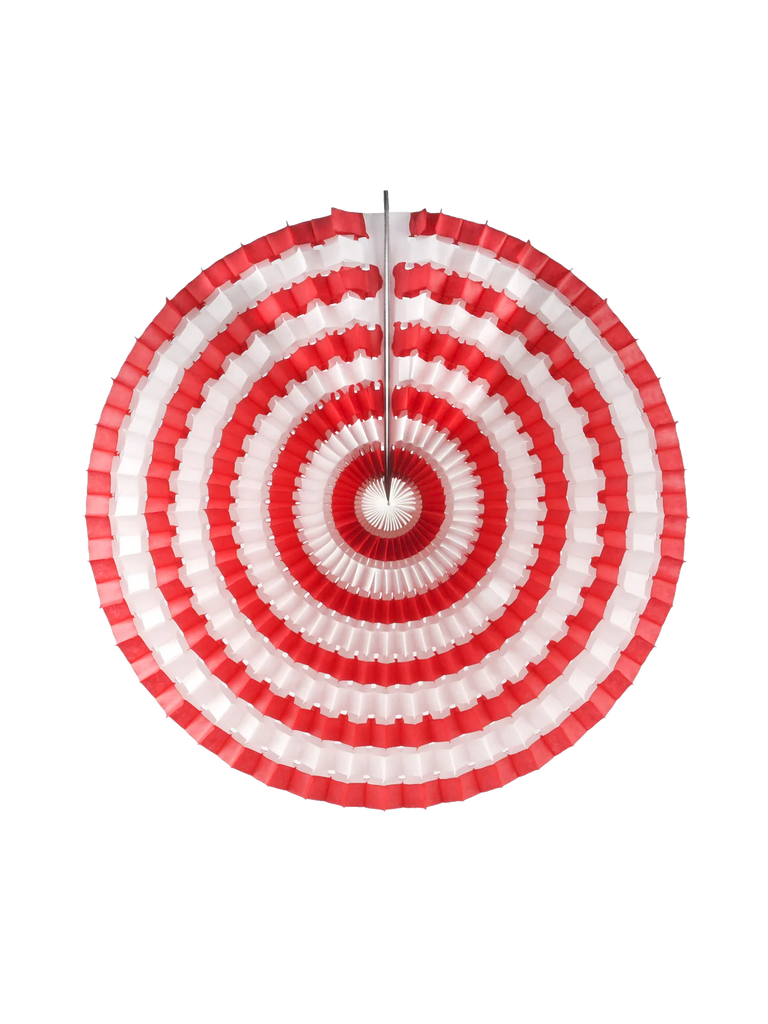 Christmas Striped Fan 40cm - Red and White – thoughtful gifts and beautiful finds from C&K, an independent lifestyle store in Settle.
