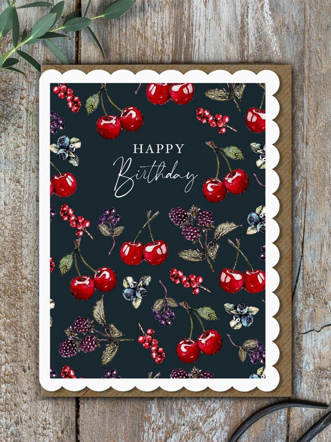 Happy Birthday Card (Noir) – thoughtful gifts and beautiful finds from C&K, an independent lifestyle store in Settle.