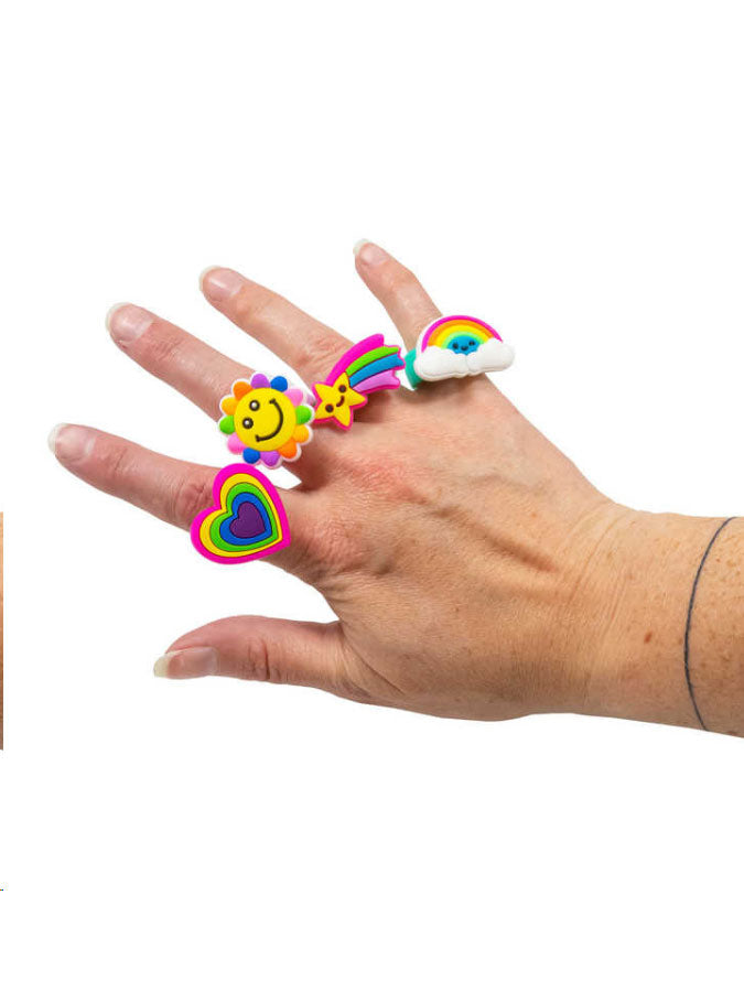 Rainbow Chunky Ring Individual – joyful toys & games for little ones at C&K, an independent lifestyle store in Settle.