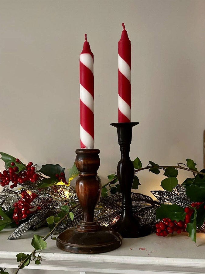 Candy Cane Dinner Candle – thoughtful gifts and beautiful finds from C&K, an independent lifestyle store in Settle.