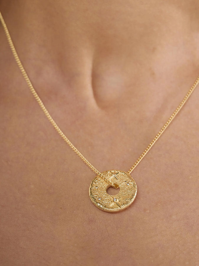 Celestial Necklace - Gold – stylish accessories from C&K, an independent lifestyle store in Settle, North Yorkshire.