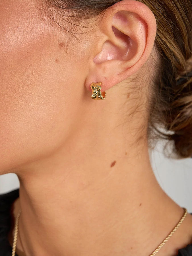 Ripple Earrings Gold – stylish accessories from C&K, an independent lifestyle store in Settle, North Yorkshire.