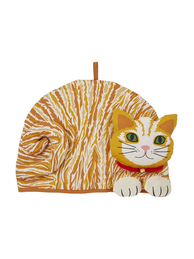 Ginger cat shaped tea cosy – quality kitchenware & dining essentials by C&K, an independent lifestyle store in Settle.