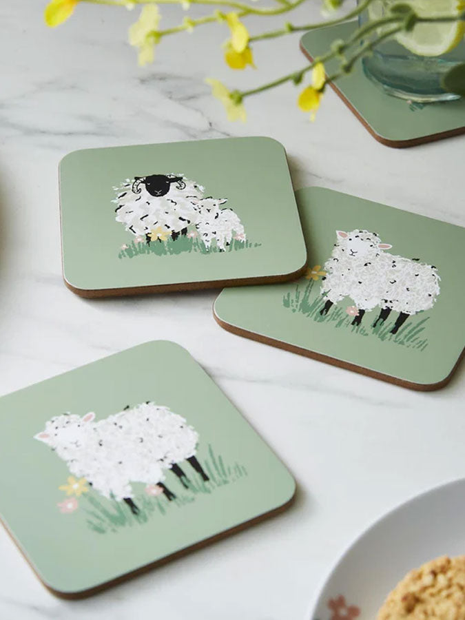 Woolly Sheep Coaster Single – quality kitchenware & dining essentials by C&K, an independent lifestyle store in Settle.