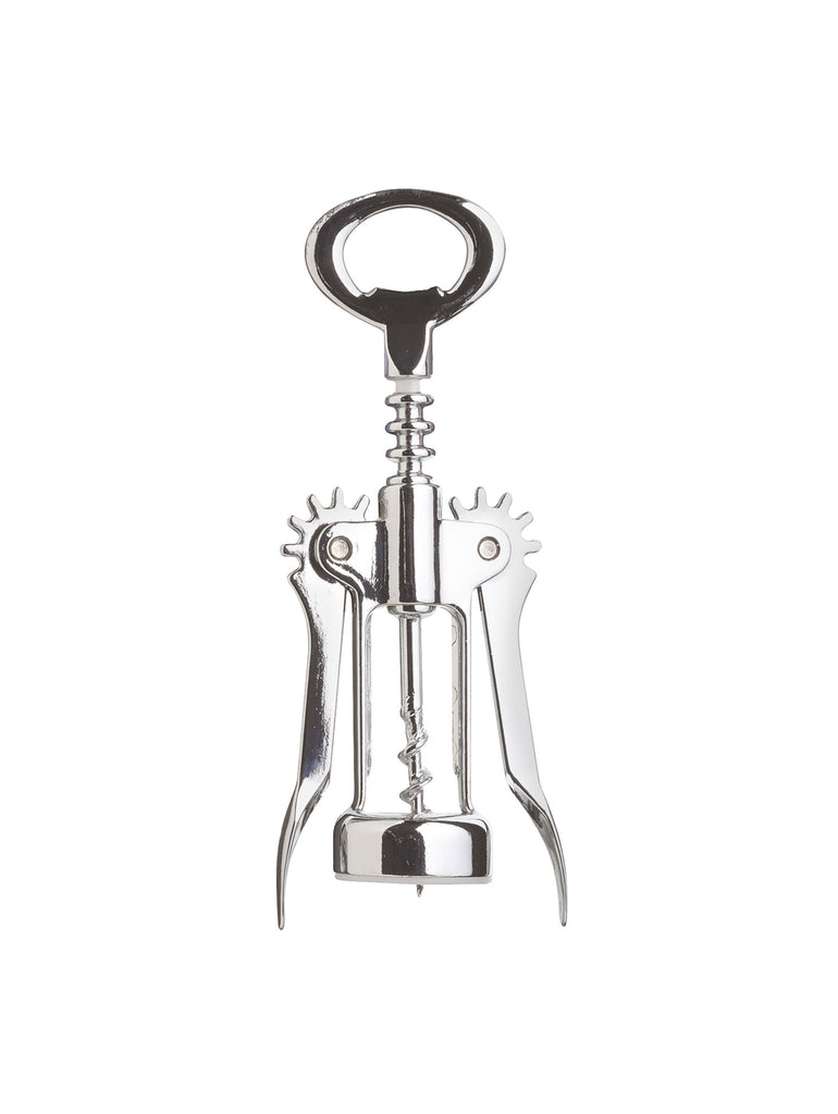 BarCraft Double Handled Chrome Wing Corkscrew – quality kitchenware & dining essentials by C&K, an independent lifestyle store in Settle.