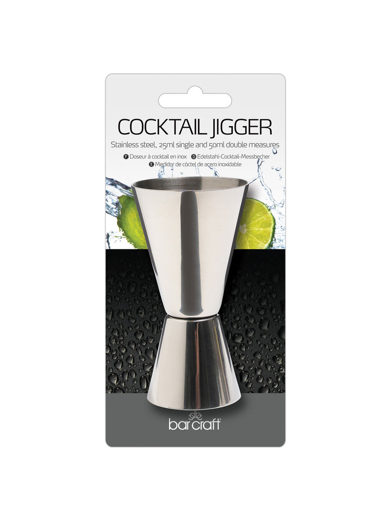 BarCraft Stainless Steel Jigger Dual Cup – quality kitchenware & dining essentials by C&K, an independent lifestyle store in Settle.
