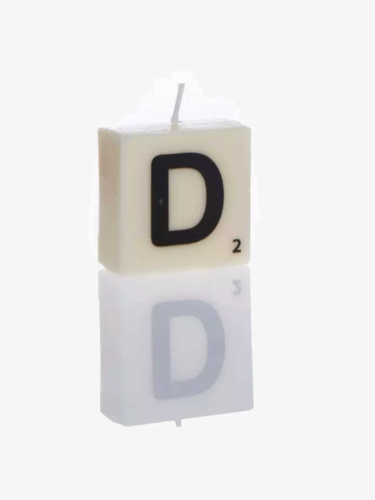 Letter Candle D – thoughtful gifts and beautiful finds from C&K, an independent lifestyle store in Settle.