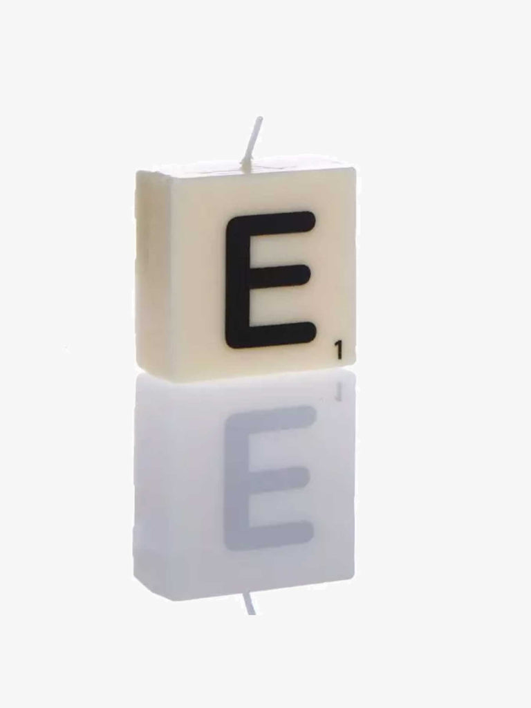 Letter Candle E – thoughtful gifts and beautiful finds from C&K, an independent lifestyle store in Settle.