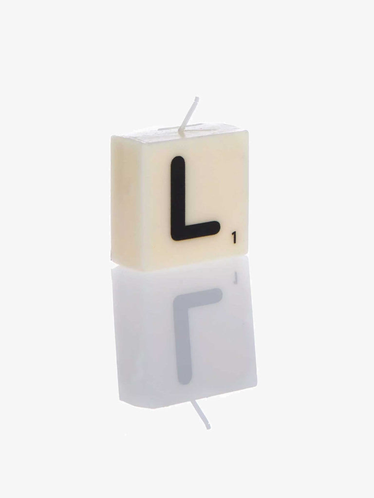 Letter Candle L – thoughtful gifts and beautiful finds from C&K, an independent lifestyle store in Settle.