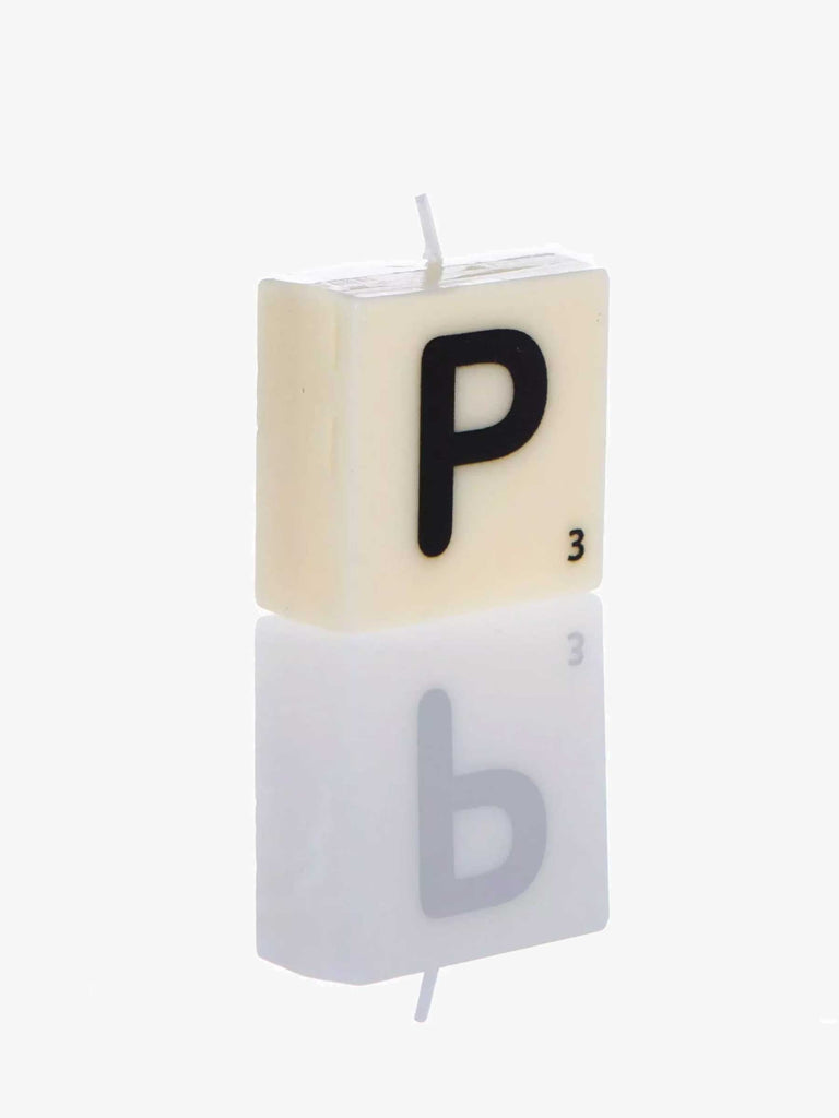 Letter Candle P – thoughtful gifts and beautiful finds from C&K, an independent lifestyle store in Settle.