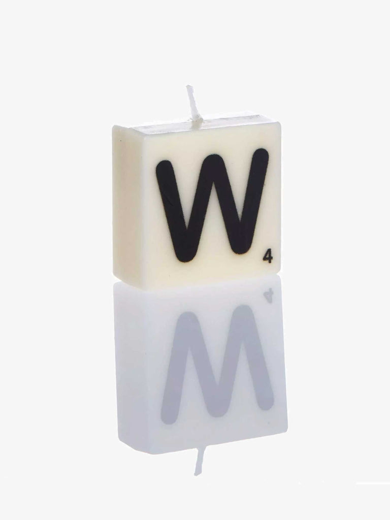 Letter Candle W – thoughtful gifts and beautiful finds from C&K, an independent lifestyle store in Settle.