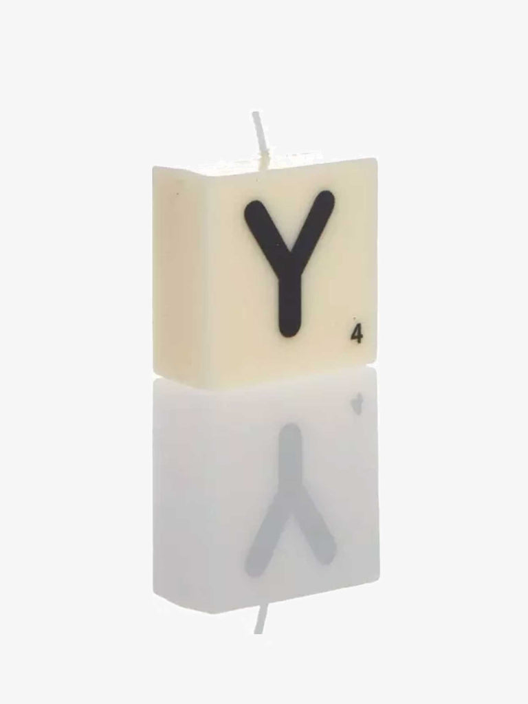 Letter Candle Y – thoughtful gifts and beautiful finds from C&K, an independent lifestyle store in Settle.