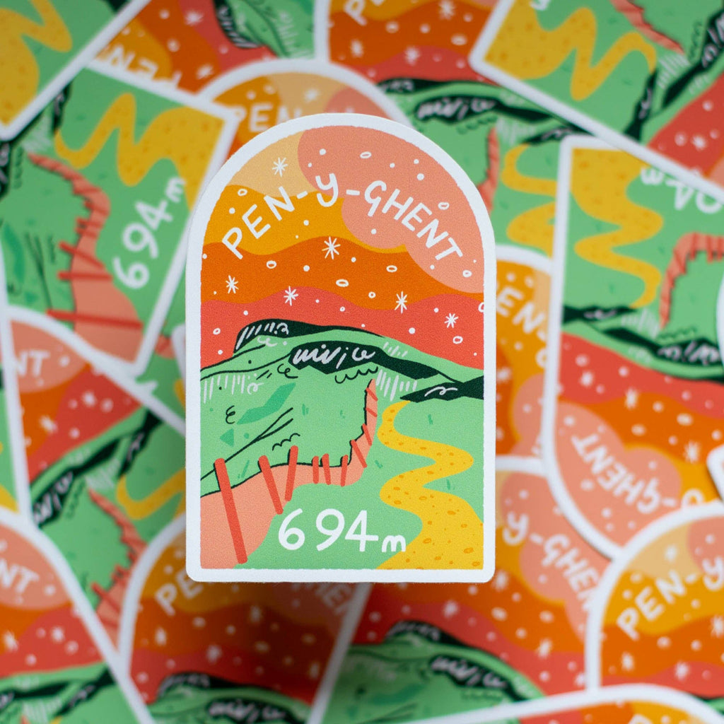 Yorkshire Three Peaks Pen-Y-Ghent Large Vinyl Sticker – thoughtful gifts and beautiful finds from C&K, an independent lifestyle store in Settle.