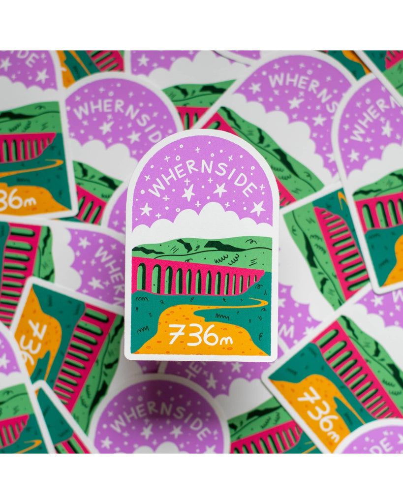 Yorkshire Three Peaks Whernside Large Vinyl Sticker – thoughtful gifts and beautiful finds from C&K, an independent lifestyle store in Settle.