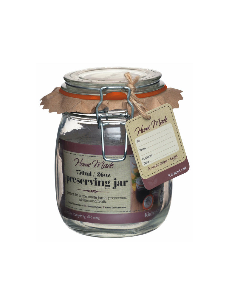 Glass Preserving Jar 750ml – quality kitchenware & dining essentials by C&K, an independent lifestyle store in Settle.