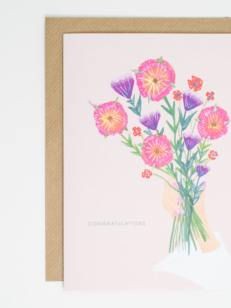 Wedding Flowers Card – beautiful greeting card from C&K, an independent lifestyle store in Settle.