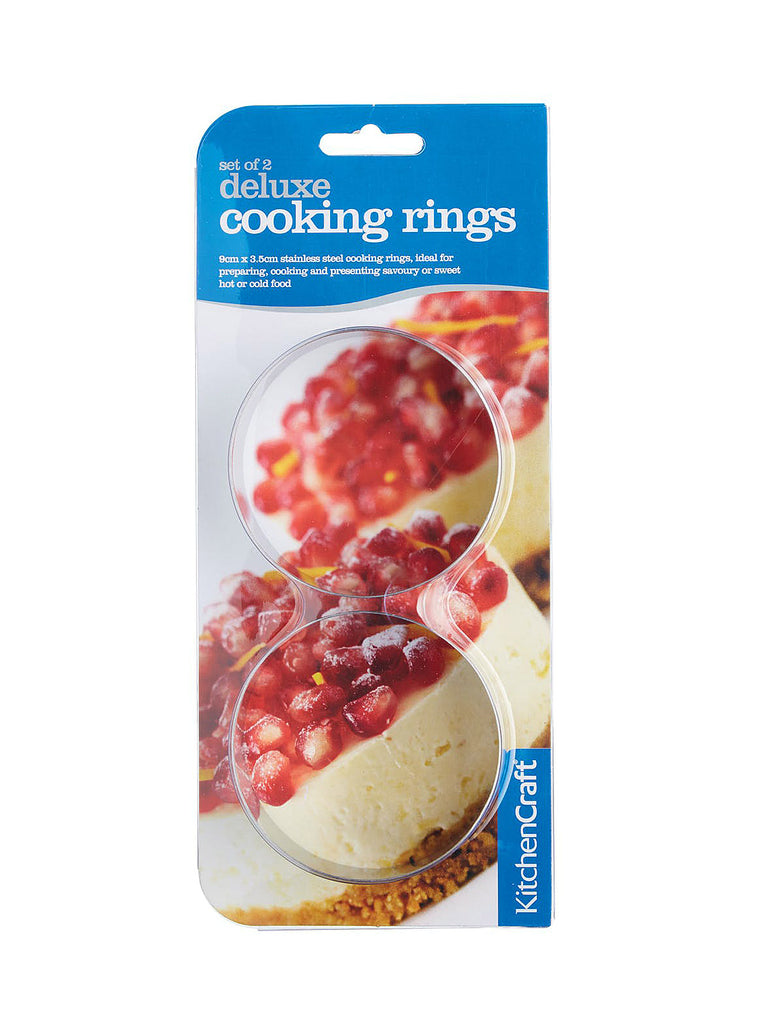 Set of Two Deluxe Cooking Rings 9cm – quality kitchenware & dining essentials by C&K, an independent lifestyle store in Settle.