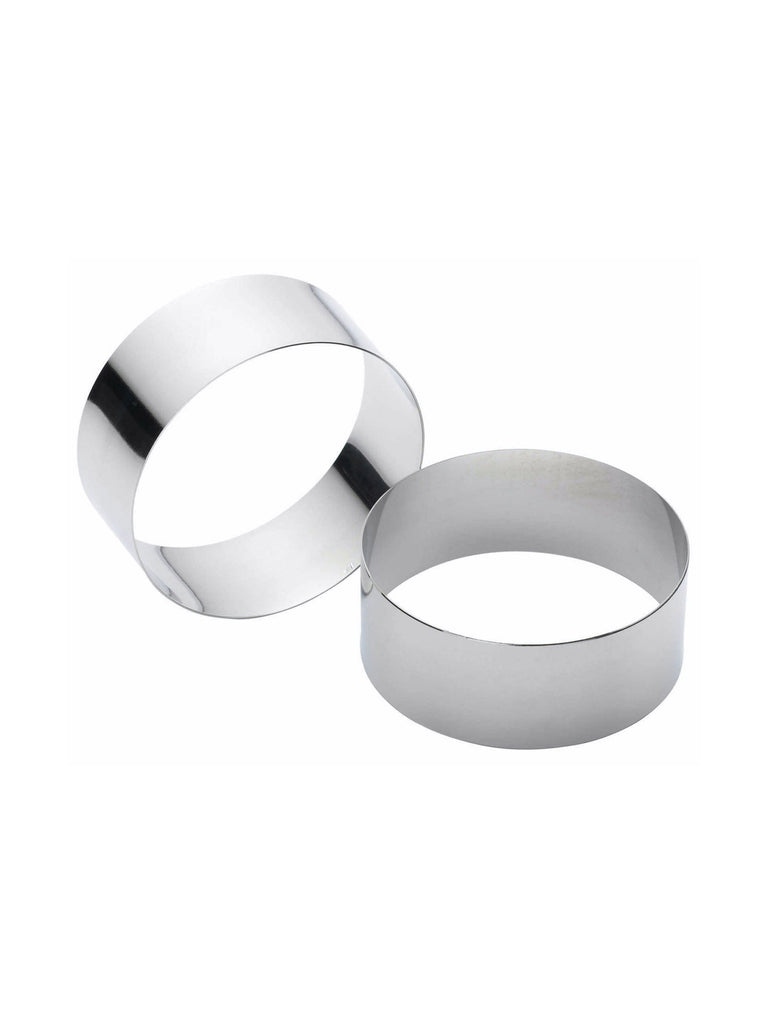 Set of Two Deluxe Cooking Rings 9cm – quality kitchenware & dining essentials by C&K, an independent lifestyle store in Settle.
