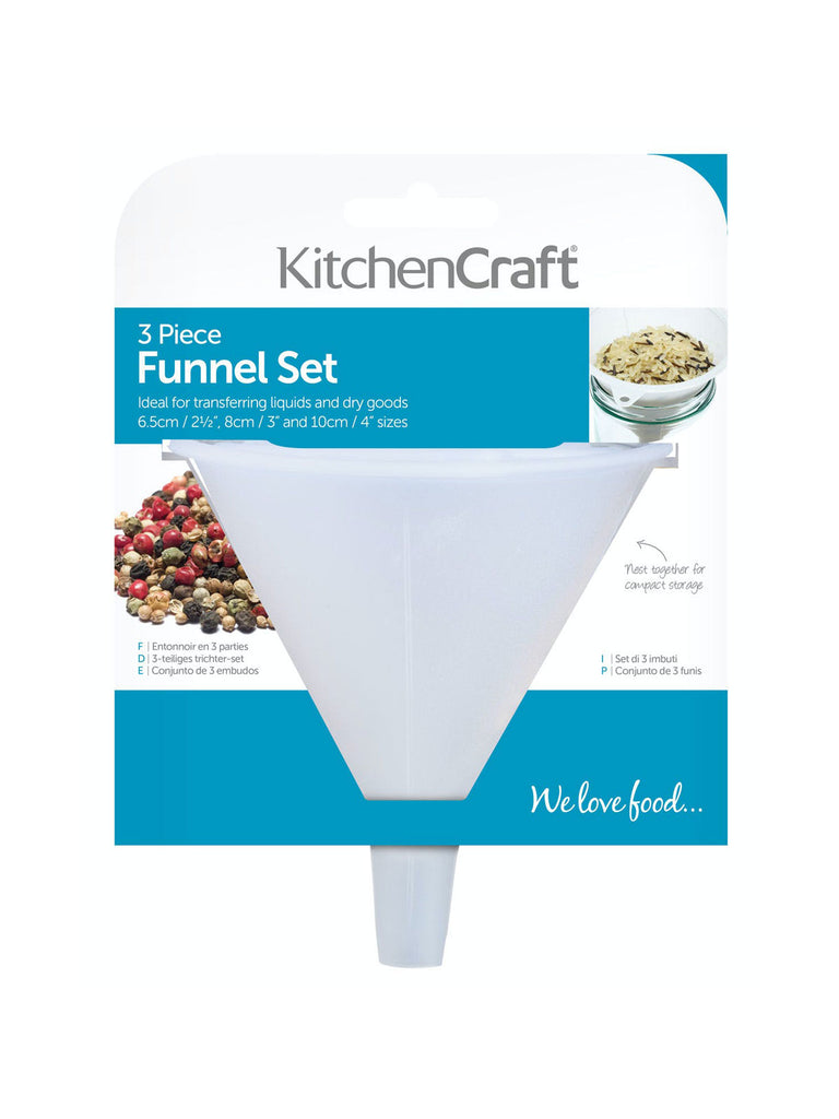 3pce Funnel Set – quality kitchenware & dining essentials by C&K, an independent lifestyle store in Settle.