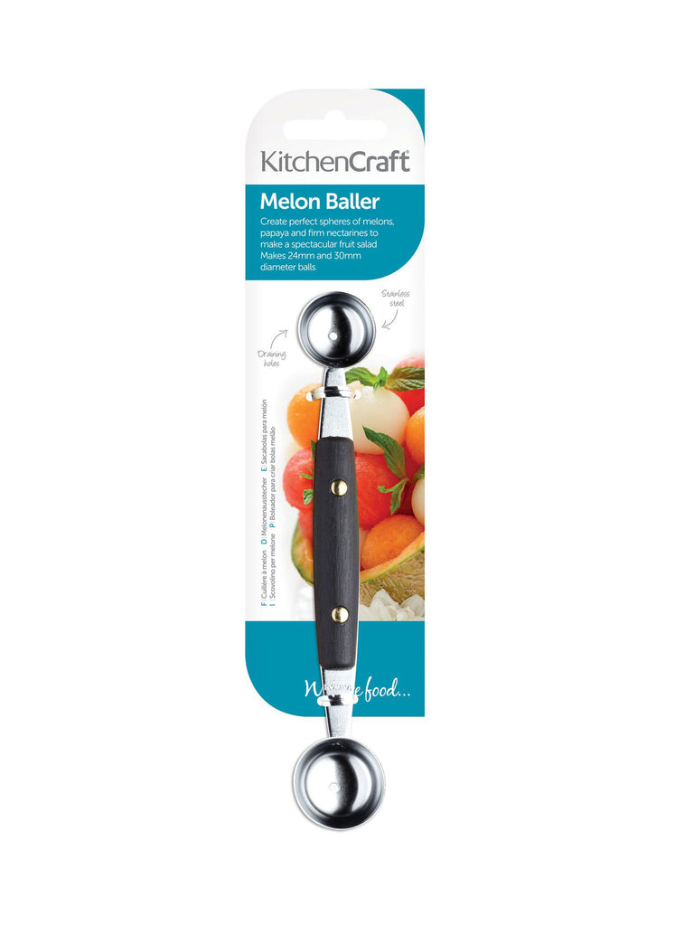 Double Headed Melon Baller – quality kitchenware & dining essentials by C&K, an independent lifestyle store in Settle.