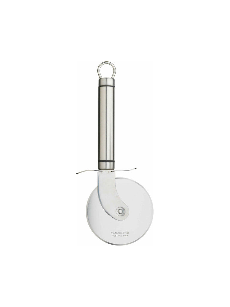 Oval Handled Professional Stainless Steel Pizza Cutter – quality kitchenware & dining essentials by C&K, an independent lifestyle store in Settle.