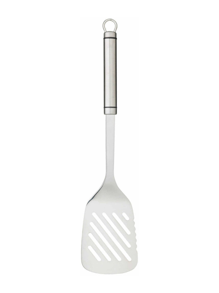 Oval Handled Professional Stainless Steel Slotted Turner – quality kitchenware & dining essentials by C&K, an independent lifestyle store in Settle.