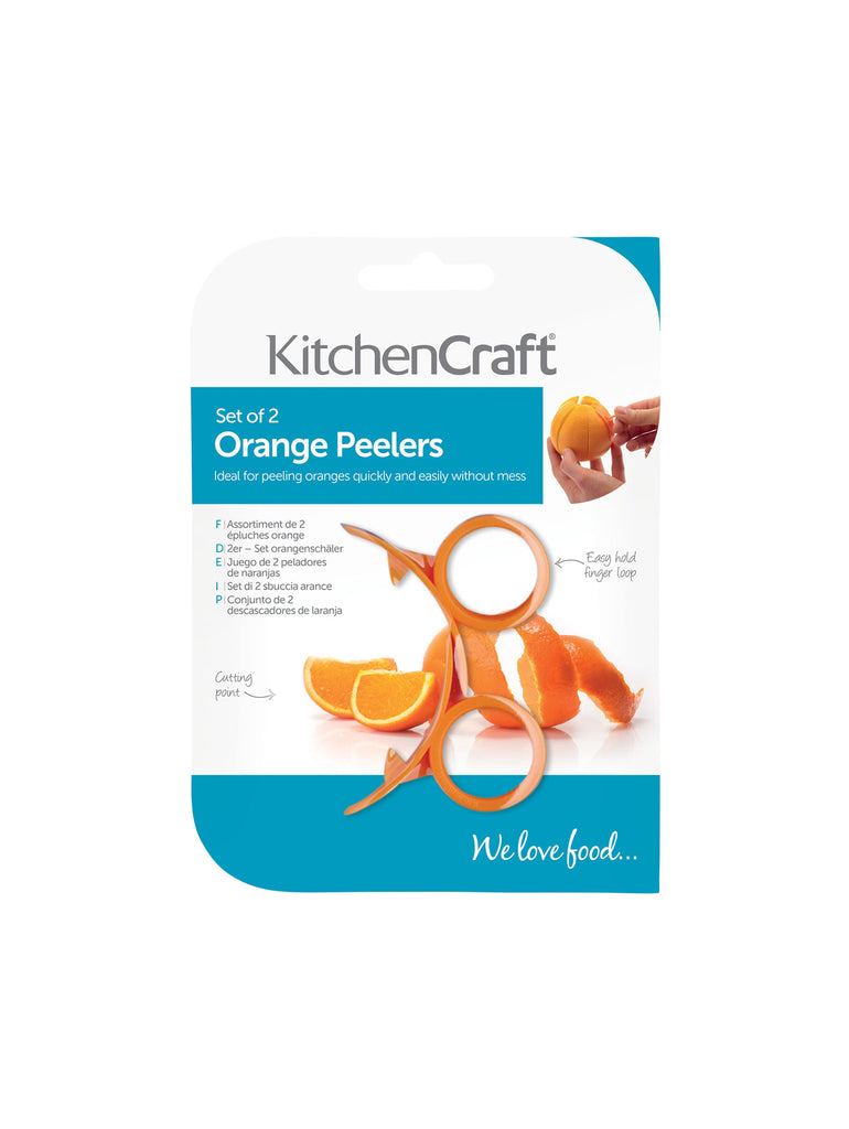 Set of Two Orange Peelers – quality kitchenware & dining essentials by C&K, an independent lifestyle store in Settle.
