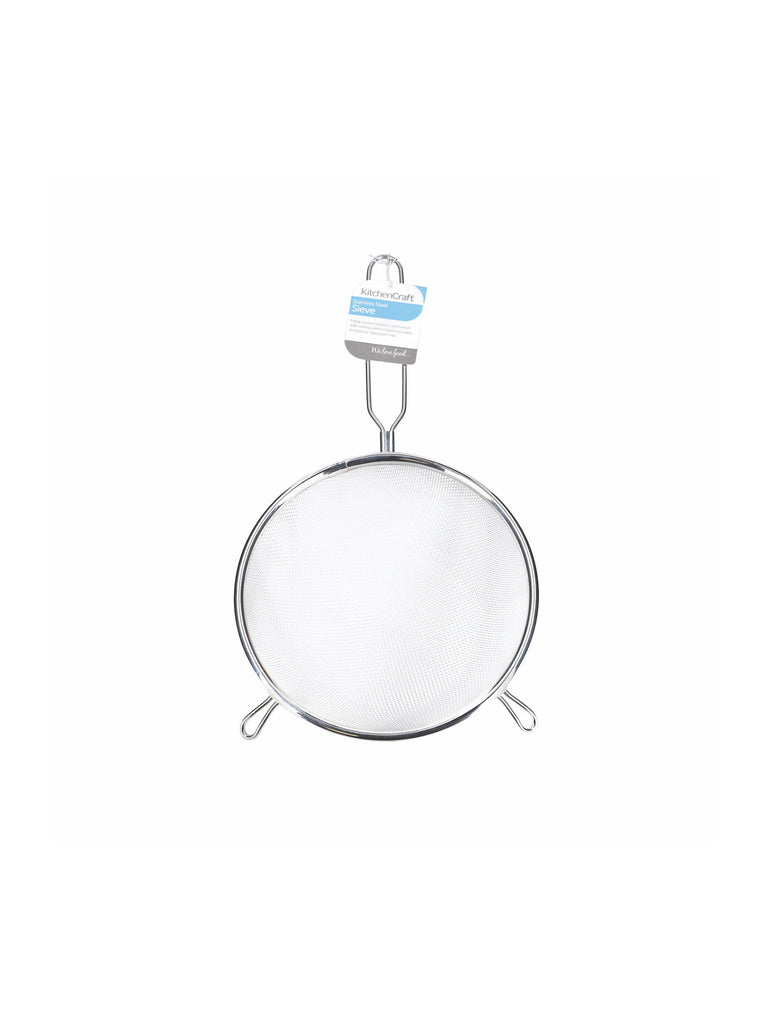 Stainless Steel 16cm Round Sieve – quality kitchenware & dining essentials by C&K, an independent lifestyle store in Settle.