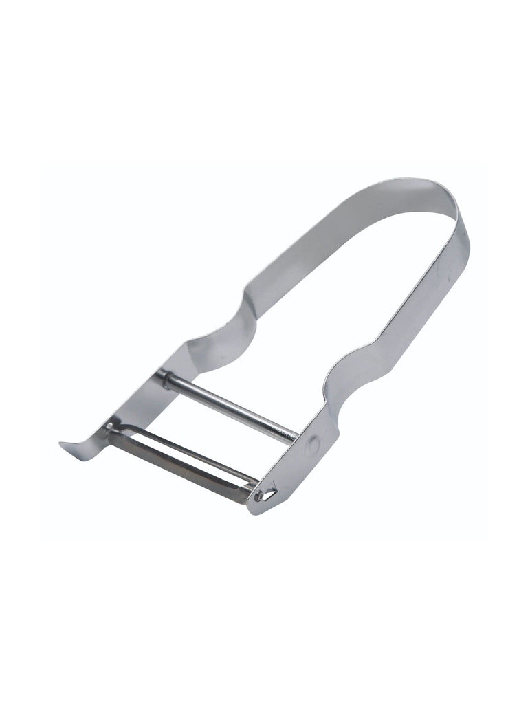 Stainless Steel Safety Peeler – quality kitchenware & dining essentials by C&K, an independent lifestyle store in Settle.