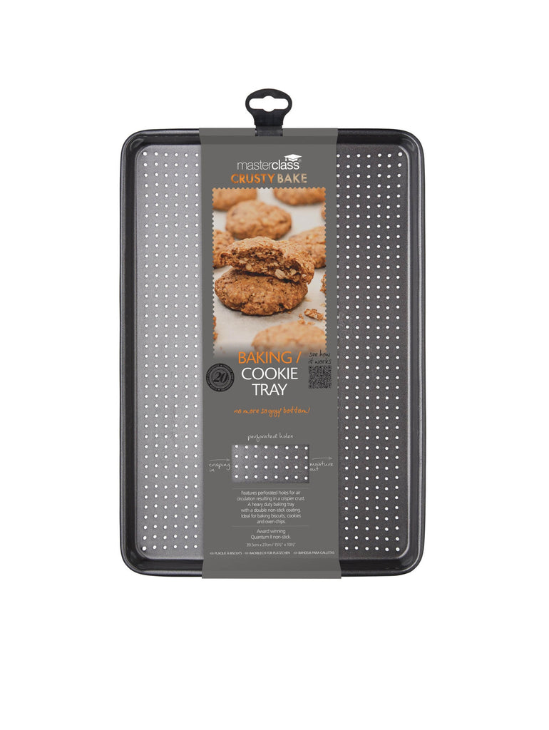 MasterClass Crusty Bake Non-Stick Baking/Cookie Tray – quality kitchenware & dining essentials by C&K, an independent lifestyle store in Settle.