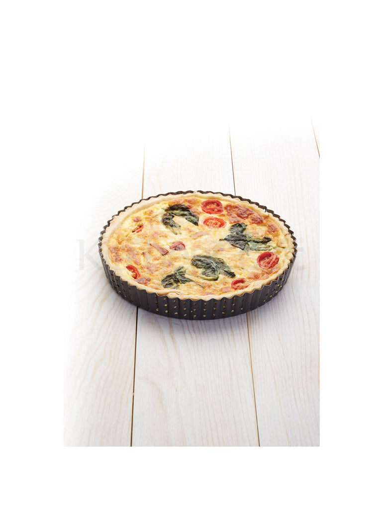 MasterClass Crusty Bake Non-stick Fluted Round 23cm Quiche Tin – quality kitchenware & dining essentials by C&K, an independent lifestyle store in Settle.