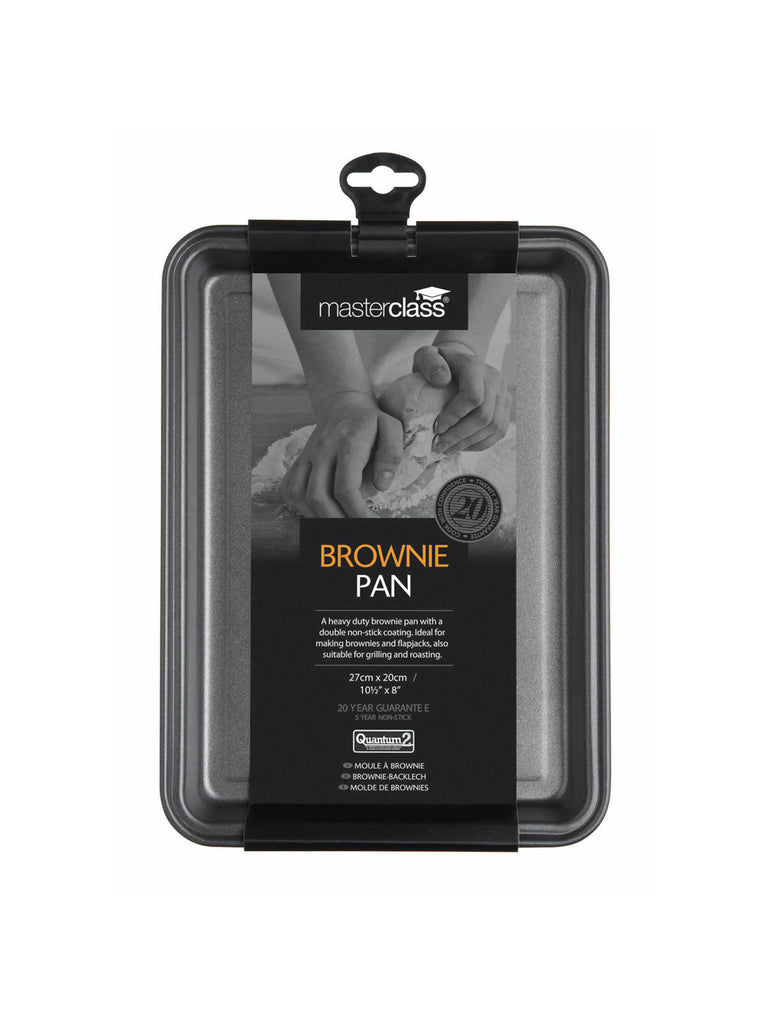 MasterClass Non-Stick Brownie Pan 27cm x 20cm x 3cm – quality kitchenware & dining essentials by C&K, an independent lifestyle store in Settle.
