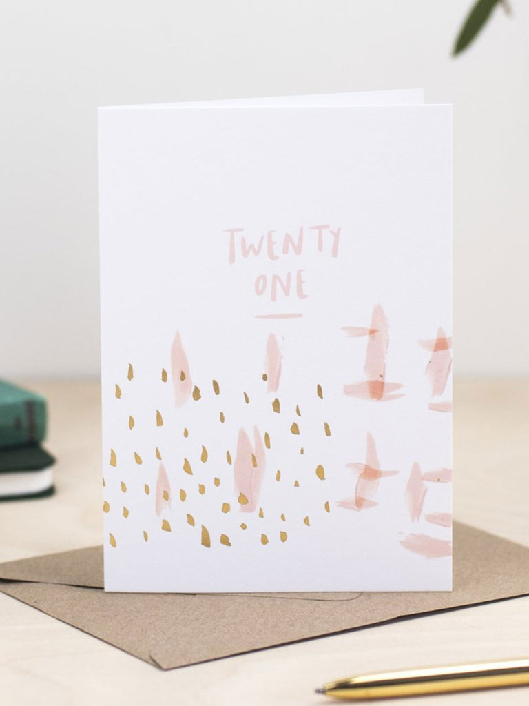 Twenty One - Abstract – beautiful greeting card from C&K, an independent lifestyle store in Settle.