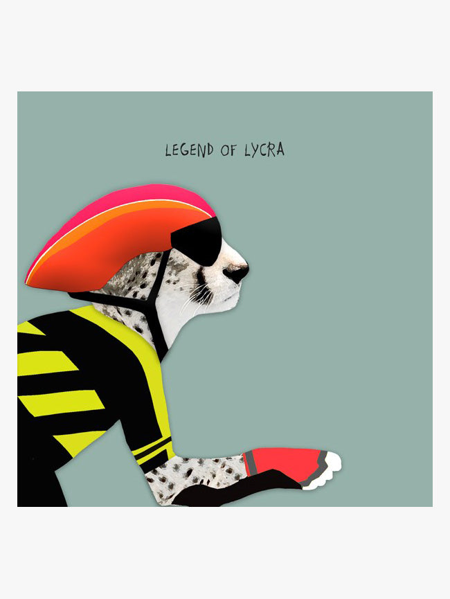 Legend Of Lycra Card – beautiful greeting card from C&K, an independent lifestyle store in Settle.