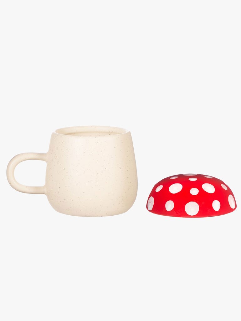 Red Mushroom Mug With Lid – thoughtful gifts and beautiful finds from C&K, an independent lifestyle store in Settle.