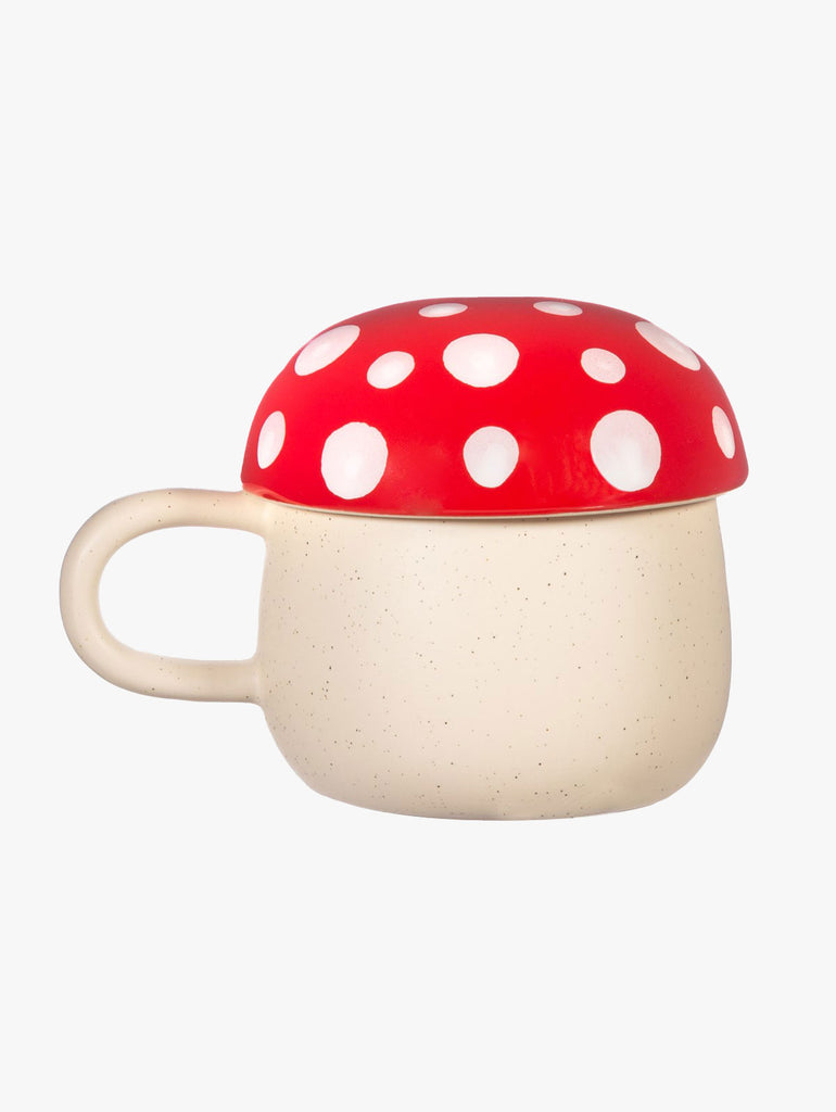 Red Mushroom Mug With Lid – thoughtful gifts and beautiful finds from C&K, an independent lifestyle store in Settle.