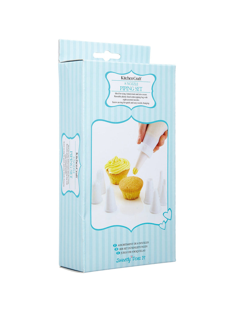 Plastic Piping Set With 8 Nozzles – quality kitchenware & dining essentials by C&K, an independent lifestyle store in Settle.
