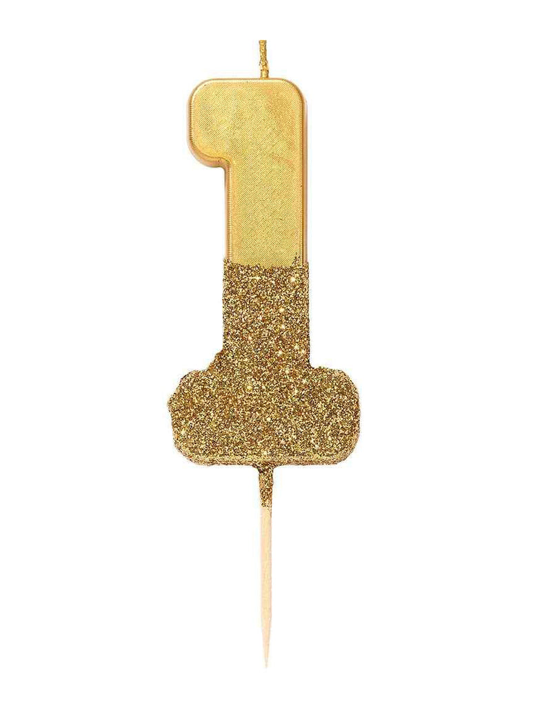 1 Gold Glitter Candle – thoughtful gifts and beautiful finds from C&K, an independent lifestyle store in Settle.