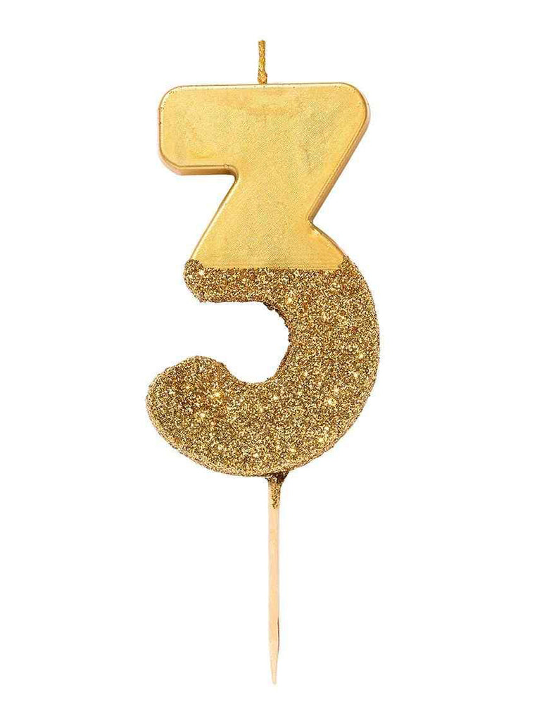 3 Gold Glitter Candle – thoughtful gifts and beautiful finds from C&K, an independent lifestyle store in Settle.