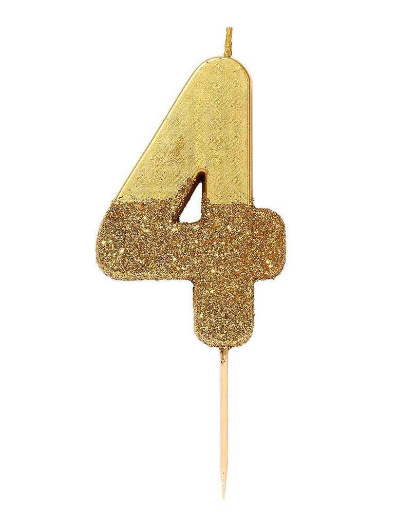 4 Gold Glitter Candle – thoughtful gifts and beautiful finds from C&K, an independent lifestyle store in Settle.