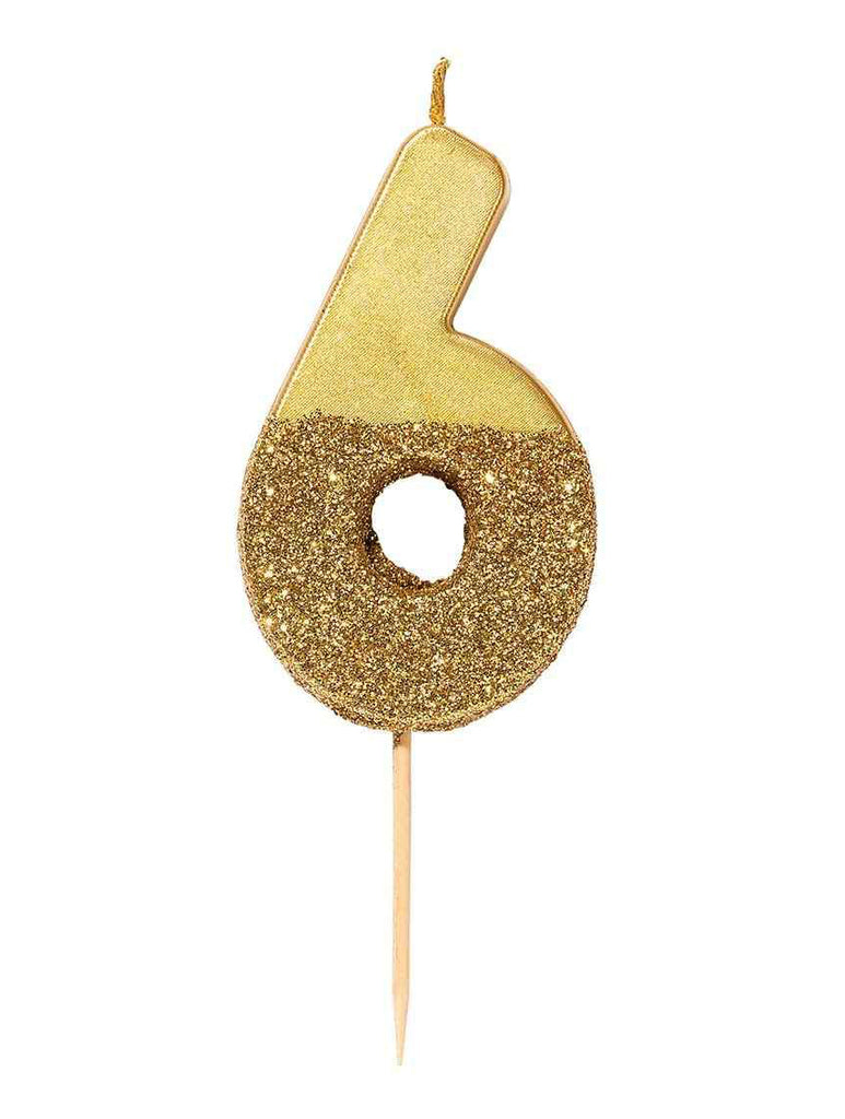 6 Gold Glitter Candle – thoughtful gifts and beautiful finds from C&K, an independent lifestyle store in Settle.