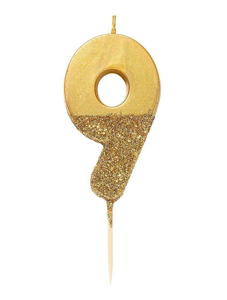 9 Gold Glitter Candle – thoughtful gifts and beautiful finds from C&K, an independent lifestyle store in Settle.