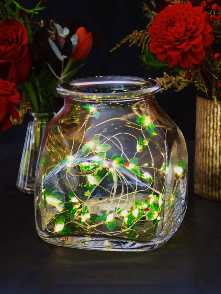 Botanical Christmas Holly String Lights – thoughtful gifts and beautiful finds from C&K, an independent lifestyle store in Settle.